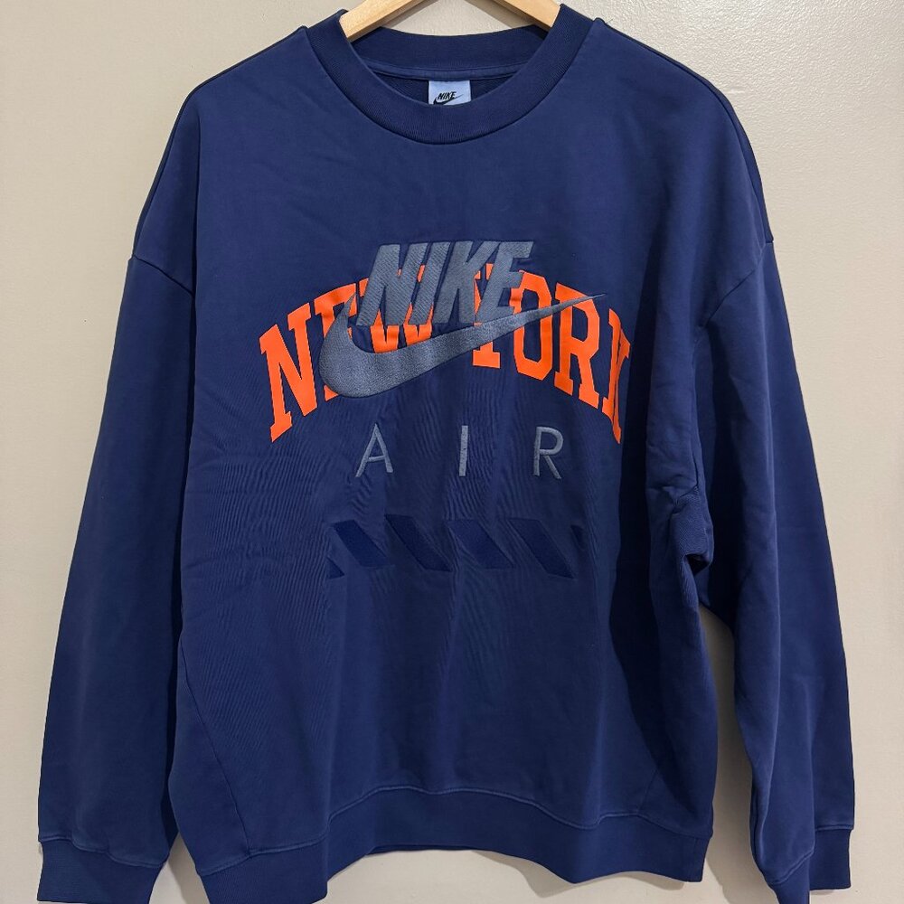 Nike Air New York Crewneck Sweatshirt Heavyweight Fleece Men’s HQ1101-492 NEW